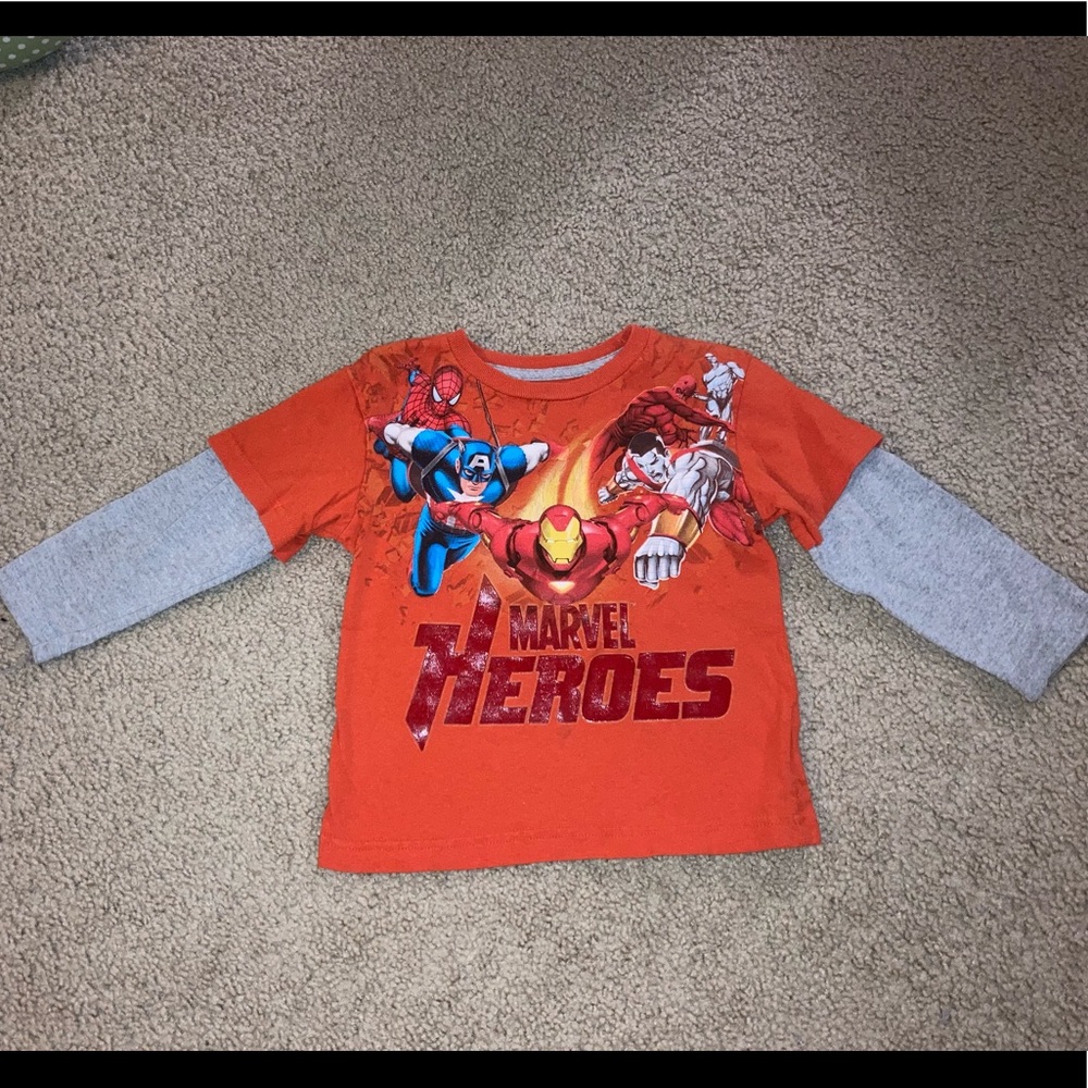 Marvel heroes long sleeve top